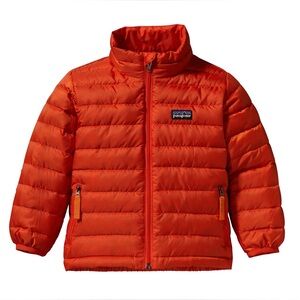 USED Patagonia Kids 2T Orange Puffer Light Weight Jacket *read description*